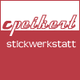 Rotes Logo mit der Aufschrift: "cpeihert stickwerkstatt".
