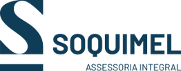 Logotipo de Soquimel con el texto "Assessoria Integral" en letras azules sobre fondo blanco.