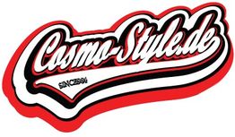 Rotes und schwarzes Logo mit "Cosmo-Style.de" und "SINCE 1984" in weißer und schwarzer Schrift.