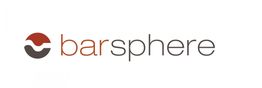 Logo von Barsphere mit stilisiertem Kreis und rotem sowie grauem Text auf weißem Hintergrund.