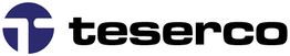 Logo mit blauem Kreis und weißem "T", daneben schwarzer Text "teserco".