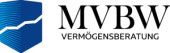 MVBW-Logo mit blauem Schild und dem Text "Vermögensberatung".