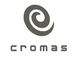 Spiralförmiges Logo mit Schriftzug "Cromas" darunter auf weißem Hintergrund.