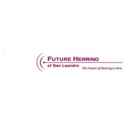 Logo of Future Hearing of San Leandro with tagline "The Future of Hearing is Here."