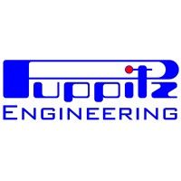 Logo von "Puppitz Engineering" in Blau und Rot auf weißem Hintergrund.