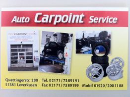 Auto Carpoint Service, Fotos von Werkstatt, Auto und Reifen, Kontaktinfos und Adresse in Leverkusen.