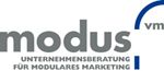 Logo: "modus vmi", Unternehmensberatung für modulares Marketing.