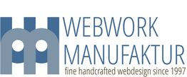Logo mit Text: "Webwork Manufaktur – fine handcrafted webdesign since 1997".