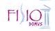 Logo con testo "FISIO DOMVS" in viola e blu, con una colonna stilizzata sulla destra.