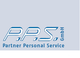 Logo mit Schriftzug „P.P.S. GmbH“ und „Partner Personal Service“ in Blau auf grauem Hintergrund.
