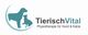 Ein Logo mit Hund und Katze und dem Text: TierischVital, Physiotherapie für Hund & Katze.