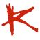 Rotes, stilisiertes "K" symbolisiert einen springenden Menschen.