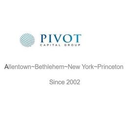 Logo of Pivot Capital Group with locations Allentown, Bethlehem, New York, Princeton, since 2002.