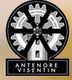 Logo circolare con ingranaggio e torre, scritta: "Antenore Visentin".