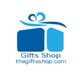 Blue gift logo with text: "Gifts Shop thegiftsshop.com" below it.