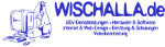 Zeichnung von Computergeräten und Text: "Wischalla.de IT-Dienstleistungen und mehr".