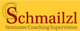 Gelbes Logo mit der Aufschrift "Schmailzl Seminare Coaching Supervision".