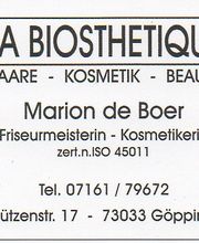 Friseur,Kosmetik La Biosthetik Logo