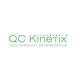Logo of QC Kinetix with text "Non-Surgical Regeneration" in green letters.