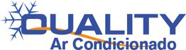 Logo da Quality Ar Condicionado, com floco de neve azul sobre a letra Q.