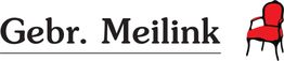 Logo van Gebr. Meilink met een rode stoel aan de rechterzijde.