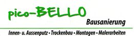 pico-BELLO Bausanierung, Innen- und Außenputz, Trockenbau, Montagen, Malerarbeiten.