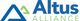Logo of Altus Alliance with blue text and a stylized green and blue mountain icon.