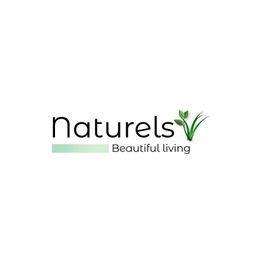 Text: "naturels Beautiful living" mit Blume als Logo.