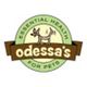 Odessa's pet health logo with a cartoon dog and green-brown design.