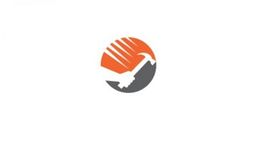 Logo with orange hand and gray hammer inside a circle on a white background.