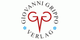 Logo des Giovanni Grippo Verlags: rote Buchstaben GG in der Mitte, mit kreisförmigem Text.