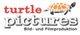 Logo von "turtle pictures" mit einer gezeichneten Schildkröte und dem Text "Bild- und Filmproduktion".