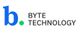 Lowercase "b" in blue with a green dot, next to the text "BYTE TECHNOLOGY" in black.