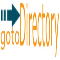 Arrow logo with text: "gotoDirectory" in orange.