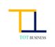Logo de TOT Business con letras amarillas y azules.