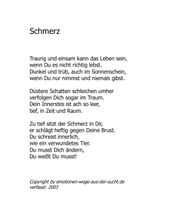 Gedicht: Schmerz