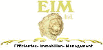 Logo mit einem Löwenkopf und dem Schriftzug „EIM GmbH, Ehrichs Immobilien Management“.