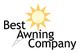 Logo: "Best Awning Company" with a sun design.