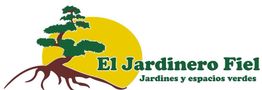 Árbol y sol, logo de "El Jardinero Fiel: Jardines y espacios verdes".
