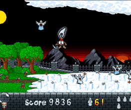 InGame Screen des Flashgames Hexentanz