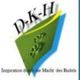 Logo mit Buch, Text "D-K-H", darunter "Inspiration durch die Macht des Buches".