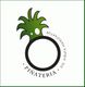 Logo einer Piñata-Manufaktur mit einem runden Kreis und grüner Ananasform. Text: "Piñateria".