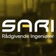 Logo med teksten "SARI Rådgivende Ingeniører" på en gul baggrund.