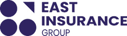 Blue logo with text "Nest Insurance" incorporating a house symbol on a navy background.