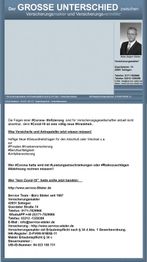 Broschüre über Unterschiede von Versicherungsmaklern und -vermittlern mit Kontaktdetails.