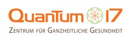 Logo von Quantum17, Zentrum für ganzheitliche Gesundheit mit orangefarbenem und grünem Text.