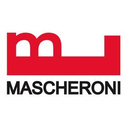 Logo rosso con testo nero: "Mascheroni".
