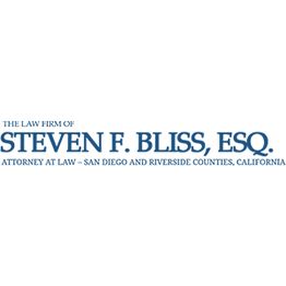 Logo for The Law Firm of Steven F. Bliss, Esq. Attorney at Law in San Diego and Riverside Counties.