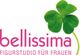 "Logo mit Schriftzug 'bellissima' und Klee, darunter 'FIGURSTUDIO FÜR FRAUEN' in Pink."