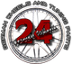 Logo mit großer "24" und Text "German Wheels and Tuning Parts", gestaltet wie ein Rad.